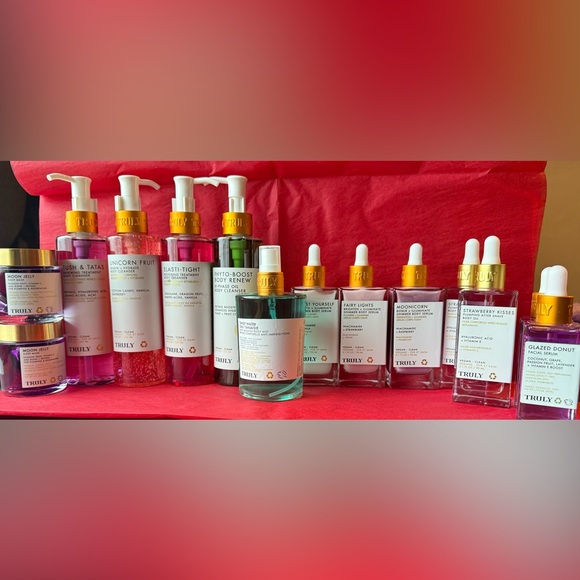 TRULY Other - HUGE NEW Truly Beauty Lot Cleansers, Serums, Shave Oils, Sleep Mask, Body Mist